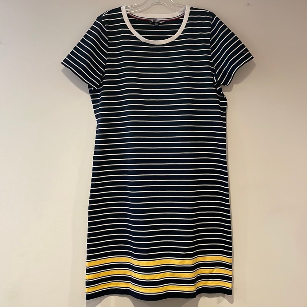 Tommy Hilfiger Striped T-Shirt Dress ; Size XL